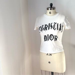 Christian Dior Gothic logo Tee